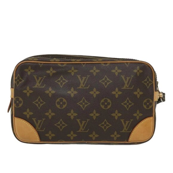 LOUIS VUITTON Monogram Marly Dragonne GM Clutch Bag M51825 LV Auth 57439 - Picture 3 of 14